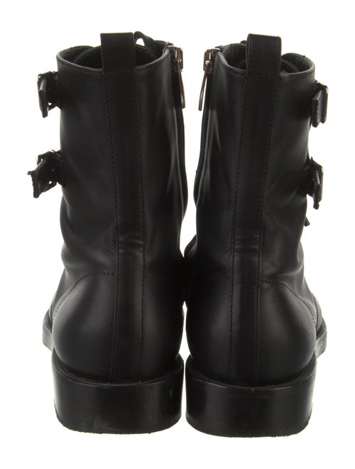 Gianvito Rossi Leather Combat Boots