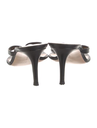 Gianvito Rossi Leather Slides