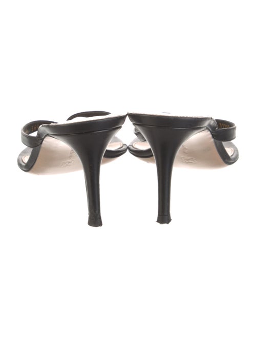 Gianvito Rossi Leather Slides