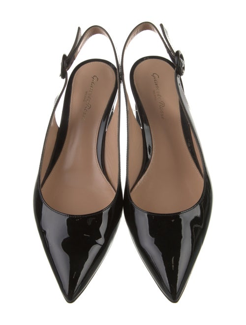 Gianvito Rossi Patent Leather Slingback Pumps