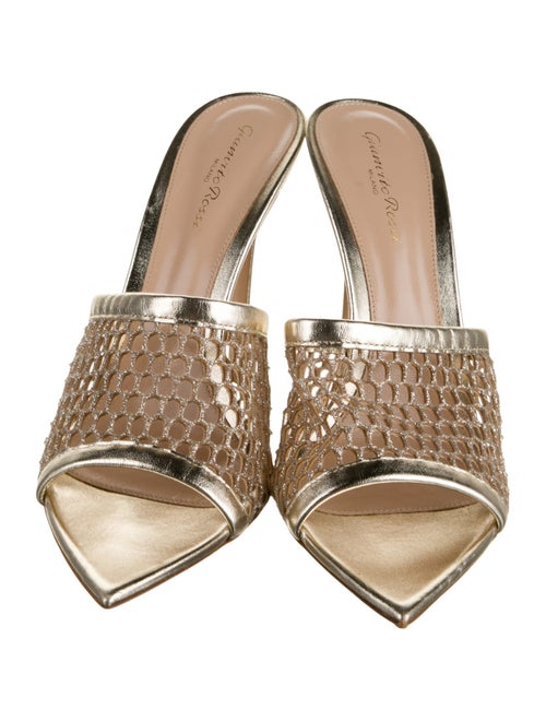 Gianvito Rossi Leather Slides