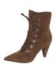 Gianvito Rossi Suede Lace-Up Boots