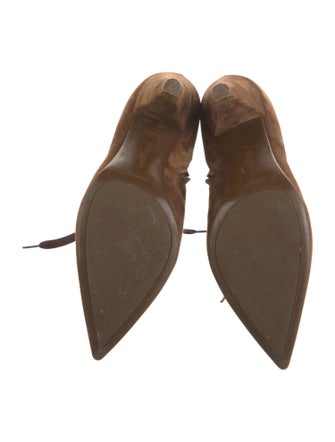 Gianvito Rossi Suede Lace-Up Boots