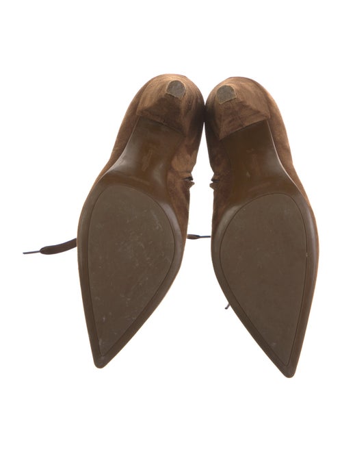 Gianvito Rossi Suede Lace-Up Boots