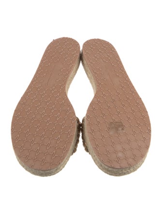 Gianvito Rossi Leather Braided Accents Espadrilles