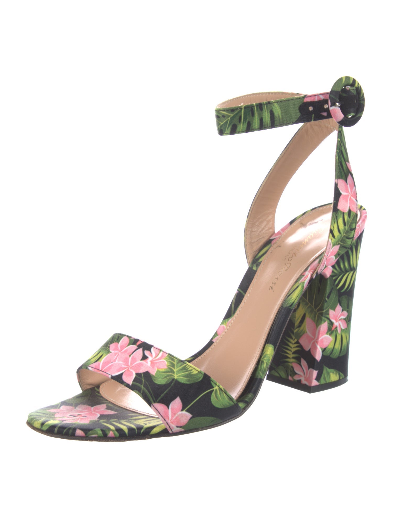 Gianvito Rossi Floral Print Sandals