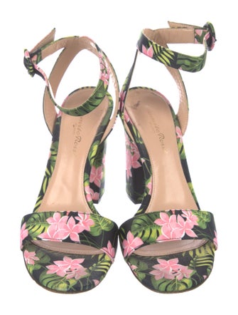 Gianvito Rossi Floral Print Sandals