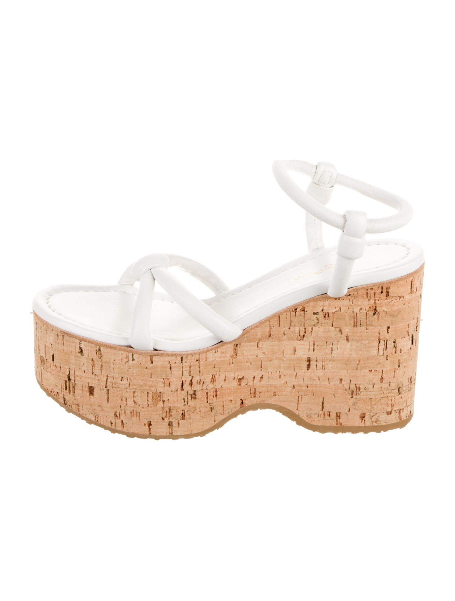 Gianvito Rossi Leather Colorblock Pattern Sandals