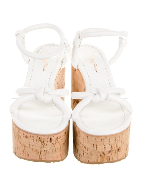 Gianvito Rossi Leather Colorblock Pattern Sandals