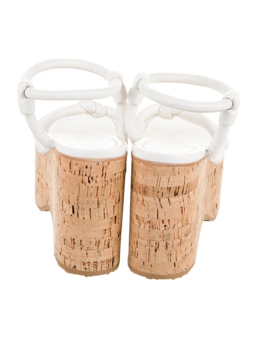 Gianvito Rossi Leather Colorblock Pattern Sandals