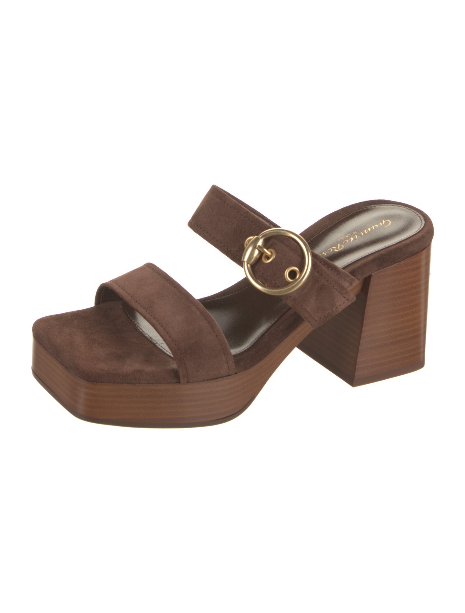 Gianvito Rossi Suede Slides