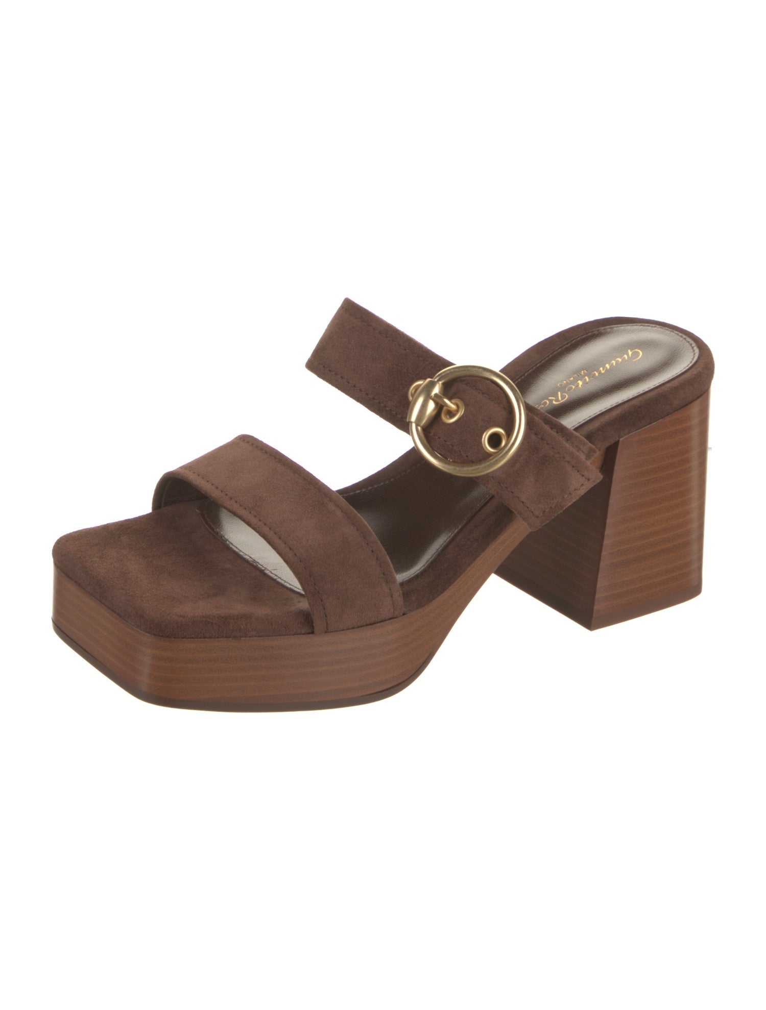 Gianvito Rossi Suede Slides