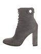 Gianvito Rossi Suede Lace-Up Boots