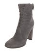 Gianvito Rossi Suede Lace-Up Boots