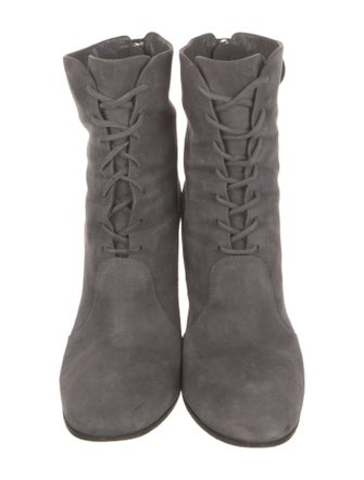 Gianvito Rossi Suede Lace-Up Boots