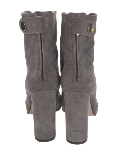 Gianvito Rossi Suede Lace-Up Boots