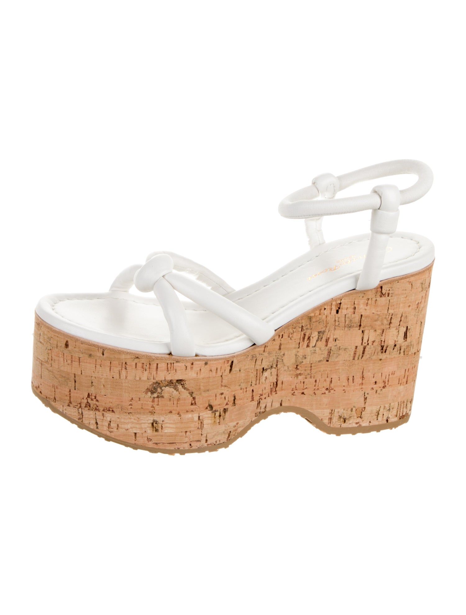 Gianvito Rossi Leather Colorblock Pattern Slides