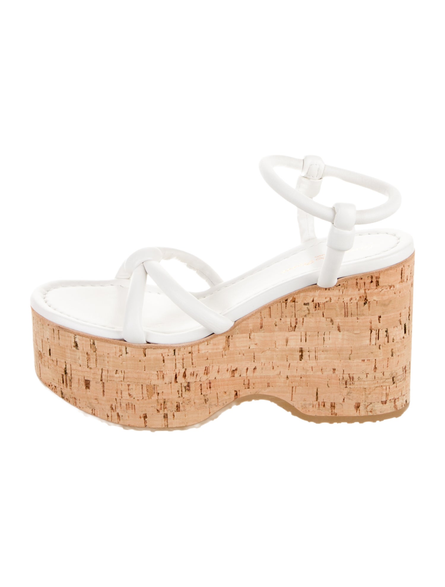 Gianvito Rossi Leather Animal Print Sandals