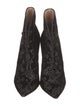 Gianvito Rossi Velvet Floral Print Lace-Up Boots