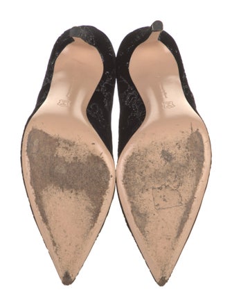 Gianvito Rossi Velvet Floral Print Lace-Up Boots