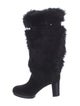 Gianvito Rossi Suede Lace-Up Boots