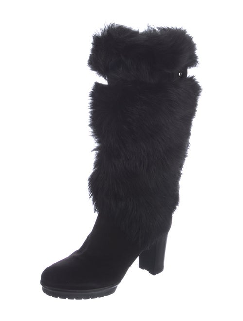 Gianvito Rossi Suede Lace-Up Boots