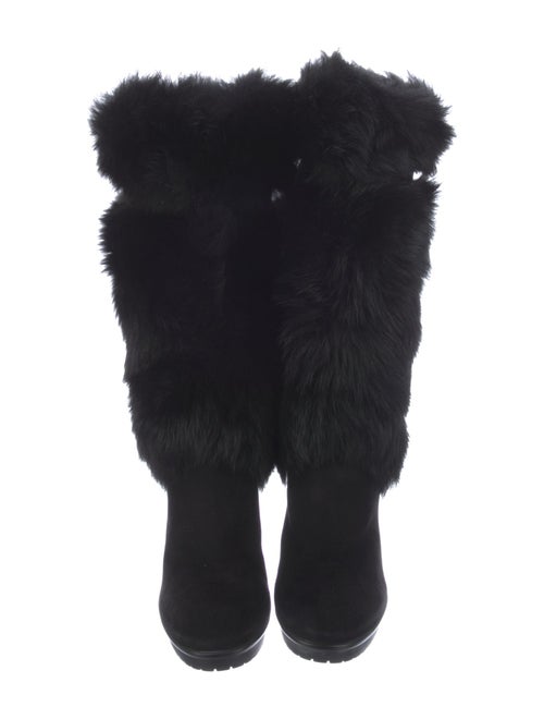 Gianvito Rossi Suede Lace-Up Boots