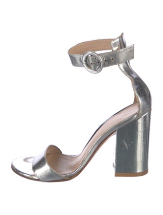 Gianvito Rossi Leather Printed Sandals