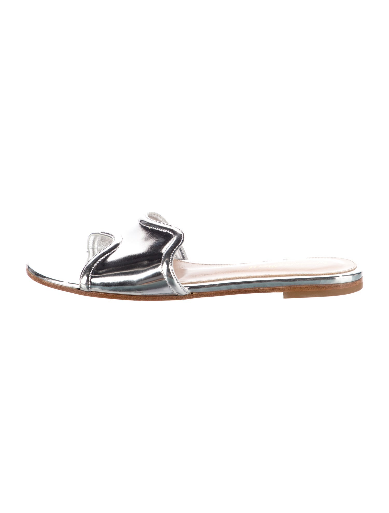Gianvito Rossi Patent Leather Slides