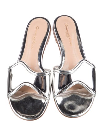 Gianvito Rossi Patent Leather Slides