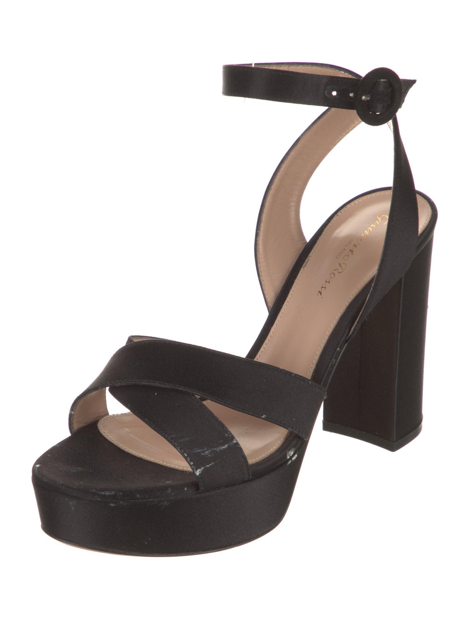 Gianvito Rossi Satin Sandals