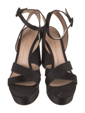 Gianvito Rossi Satin Sandals