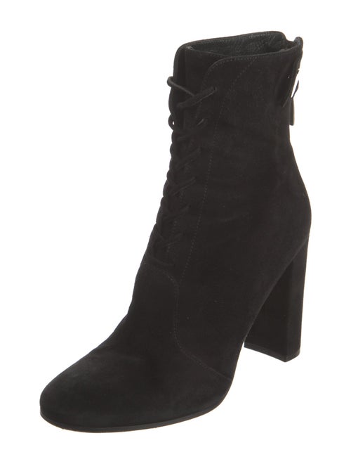 Gianvito Rossi Suede Lace-Up Boots