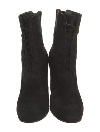 Gianvito Rossi Suede Lace-Up Boots