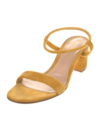 Gianvito Rossi Suede Slingback Sandals