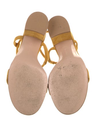 Gianvito Rossi Suede Slingback Sandals