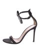 Gianvito Rossi Suede Crystal Embellishments Sandals