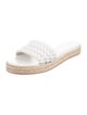 Gianvito Rossi Leather Braided Accents Espadrilles