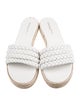Gianvito Rossi Leather Braided Accents Espadrilles