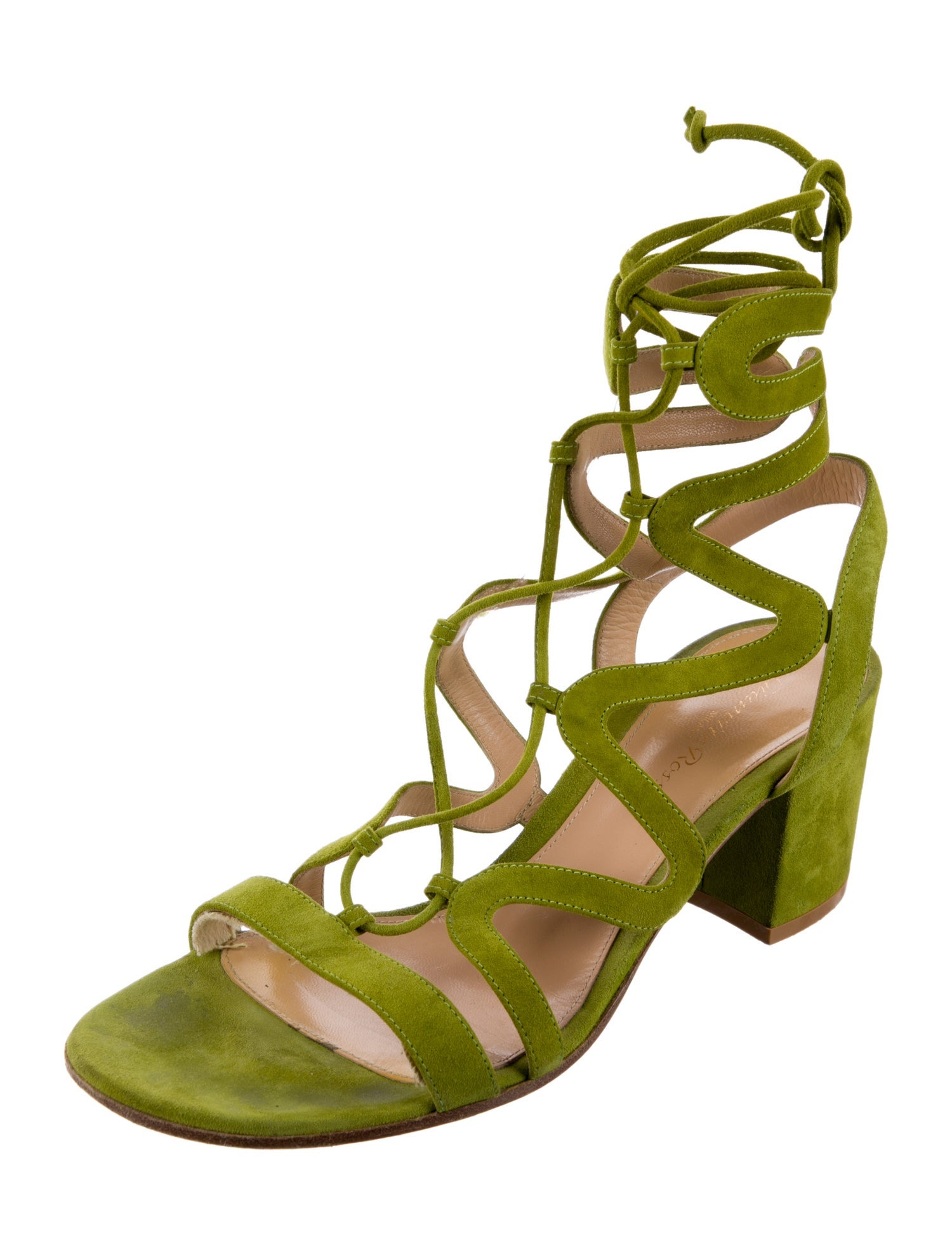 Gianvito Rossi Suede Gladiator Sandals