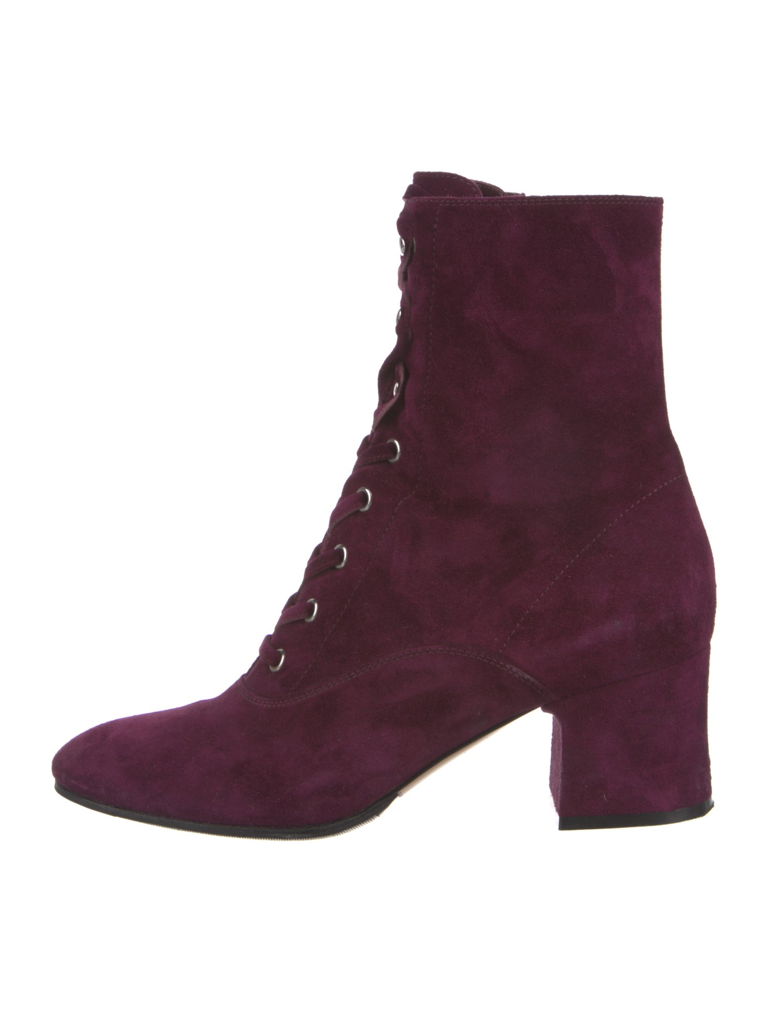Gianvito Rossi Suede Lace-Up Boots