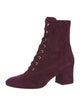 Gianvito Rossi Suede Lace-Up Boots