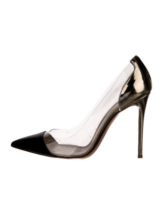 Gianvito Rossi PVC Colorblock Pattern Pumps