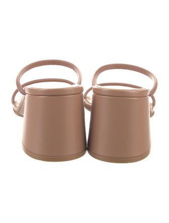 Gianvito Rossi Leather Slides