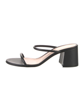 Gianvito Rossi Leather Slides