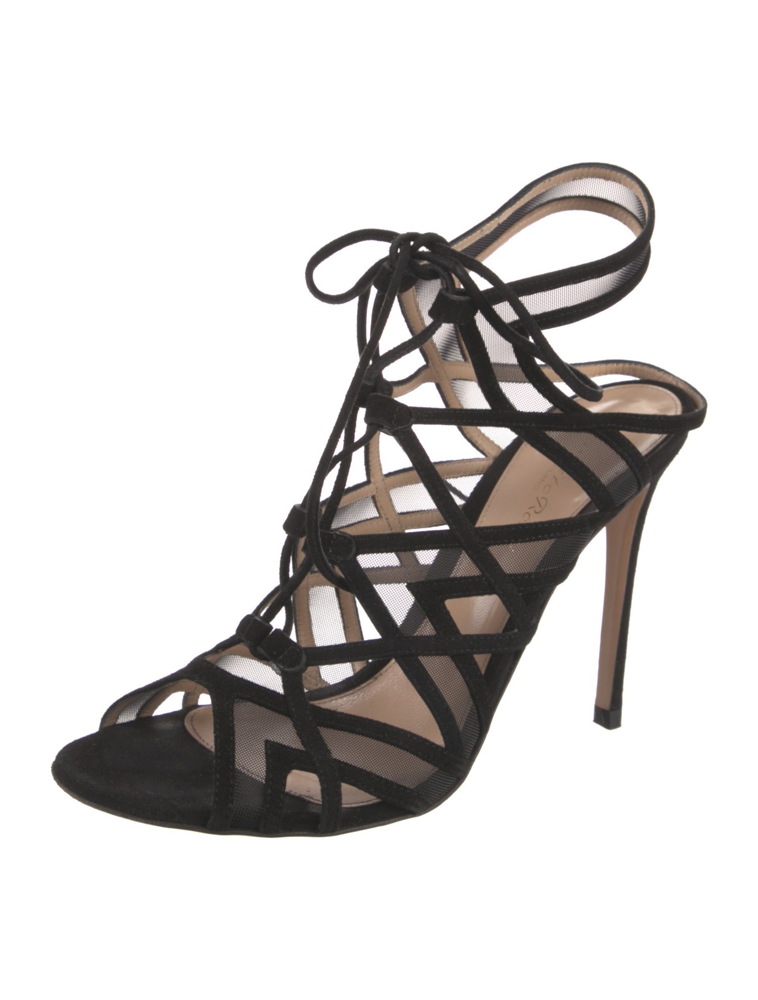 Gianvito Rossi Suede Slingback Sandals