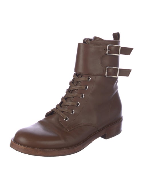 Gianvito Rossi Leather Combat Boots