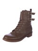 Gianvito Rossi Leather Combat Boots