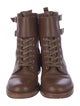 Gianvito Rossi Leather Combat Boots