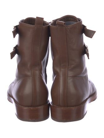 Gianvito Rossi Leather Combat Boots